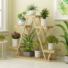 Load image into Gallery viewer, Anti-corrosion Wood Flower Stand Rack Floor Flower Shelf Indoor and Outdoor Solid Wood Living Room Balcony Meat Rack