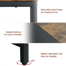 Load image into Gallery viewer, 55 Inch Reversible Ergonomic Computer Desk Adjustable Storage Shelves Sturdy Heavy Duty Steel Frame Office Home Computer Desks