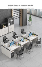 Load image into Gallery viewer, Simple and modern partition screen card holder working position staff office desk and chair combination office furniture