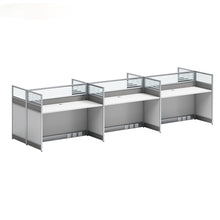 Load image into Gallery viewer, Desk office staff computer table and chair combination screen partition double financial desk