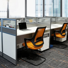 Load image into Gallery viewer, Desk office staff computer table and chair combination screen partition double financial desk