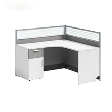 Load image into Gallery viewer, Desk office staff computer table and chair combination screen partition double financial desk