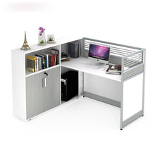Load image into Gallery viewer, Desk office staff computer table and chair combination screen partition double financial desk