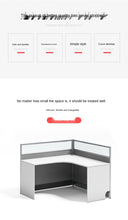 Load image into Gallery viewer, Desk office staff computer table and chair combination screen partition double financial desk