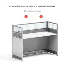 Load image into Gallery viewer, Desk office staff computer table and chair combination screen partition double financial desk