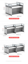 Load image into Gallery viewer, Desk office staff computer table and chair combination screen partition double financial desk