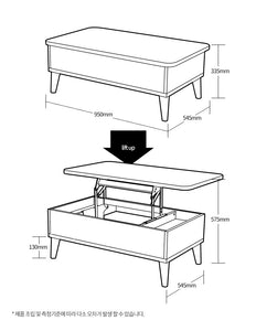 WHOA LIFT UP Tea Table