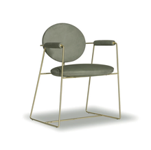 Load image into Gallery viewer, New Arrival Trending Products round back and cushion metal dining chair
