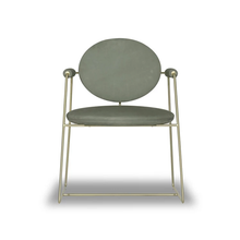 Load image into Gallery viewer, New Arrival Trending Products round back and cushion metal dining chair
