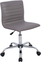 Load image into Gallery viewer, [US Stock] Smugdesk Home Office Chair, Computer Chair Adjustable Height Ribbed Low Back Armless Swivel Conference Room Task Desk Chairs, Grey
