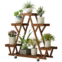 Load image into Gallery viewer, Anti-corrosion Wood Flower Stand Rack Floor Flower Shelf Indoor and Outdoor Solid Wood Living Room Balcony Meat Rack
