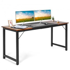 63 Inch Home Office Computer Desk with Heavy Duty Steel Frame Laptop Desktop Computers Desks Conference Table