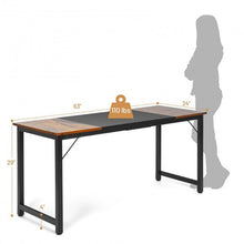 Load image into Gallery viewer, 63 Inch Home Office Computer Desk with Heavy Duty Steel Frame Laptop Desktop Computers Desks Conference Table
