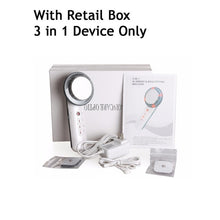 Load image into Gallery viewer, Drop Shipping 3 in 1 Ultrasound Cavitation EMS Ultrasonic Body Slimming Massager Fat Burner Galvanic Infrared Ultrasonic Therapy
