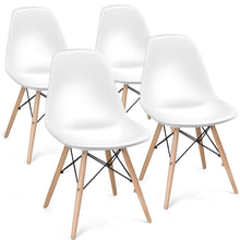 Load image into Gallery viewer, Set of 4 Mid Century Modern Style Dining Side Chair Wood Leg
