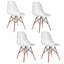 Load image into Gallery viewer, Set of 4 Mid Century Modern Style Dining Side Chair Wood Leg
