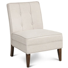 Load image into Gallery viewer, High Quality Comfortable Seat Rubber Wood Frame Button Tufted Classic Design Armless Tufted Leisure Accent Chair HW64177
