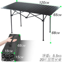 Load image into Gallery viewer, New Outdoor Folding Table Chair Camping Aluminium Alloy BBQ Picnic Table Waterproof Durable Folding Table Desk
