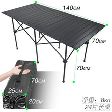 Load image into Gallery viewer, New Outdoor Folding Table Chair Camping Aluminium Alloy BBQ Picnic Table Waterproof Durable Folding Table Desk

