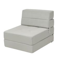 Load image into Gallery viewer, Tri-Fold Folding Chair Convertible Sleeper Bed Chair Sponge
