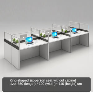 Simple and modern partition screen card holder working position staff office desk and chair combination office furniture