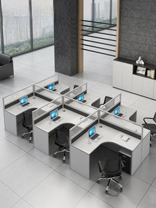 Simple and modern partition screen card holder working position staff office desk and chair combination office furniture