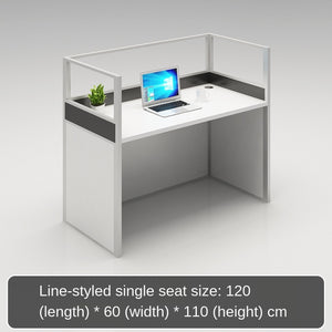 Simple and modern partition screen card holder working position staff office desk and chair combination office furniture