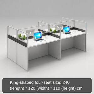 Simple and modern partition screen card holder working position staff office desk and chair combination office furniture