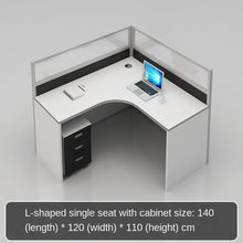 Load image into Gallery viewer, Simple and modern partition screen card holder working position staff office desk and chair combination office furniture

