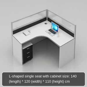Simple and modern partition screen card holder working position staff office desk and chair combination office furniture