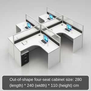 Simple and modern partition screen card holder working position staff office desk and chair combination office furniture