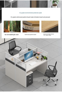 Simple and modern partition screen card holder working position staff office desk and chair combination office furniture