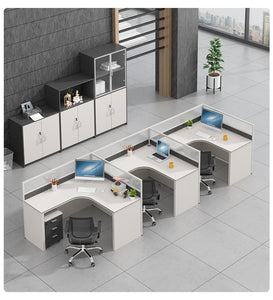 Simple and modern partition screen card holder working position staff office desk and chair combination office furniture