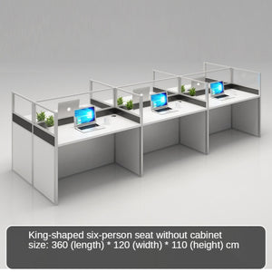 Simple and modern partition screen card holder working position staff office desk and chair combination office furniture
