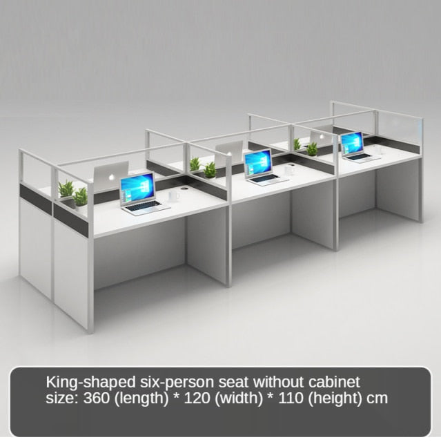 Simple and modern partition screen card holder working position staff office desk and chair combination office furniture