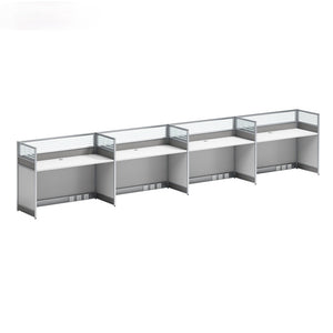 Desk office staff computer table and chair combination screen partition double financial desk