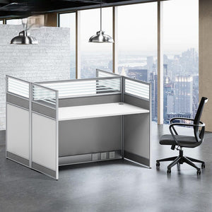 Desk office staff computer table and chair combination screen partition double financial desk