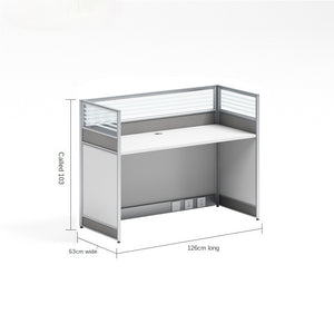 Desk office staff computer table and chair combination screen partition double financial desk