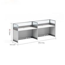 Load image into Gallery viewer, Desk office staff computer table and chair combination screen partition double financial desk
