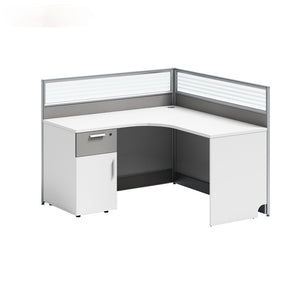 Desk office staff computer table and chair combination screen partition double financial desk