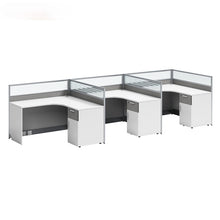 Load image into Gallery viewer, Desk office staff computer table and chair combination screen partition double financial desk
