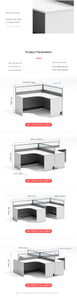 Desk office staff computer table and chair combination screen partition double financial desk