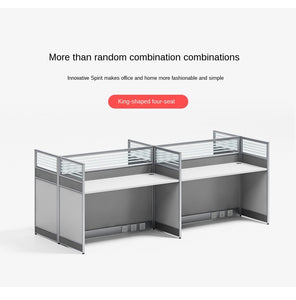 Desk office staff computer table and chair combination screen partition double financial desk