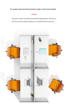 Load image into Gallery viewer, Desk office staff computer table and chair combination screen partition double financial desk
