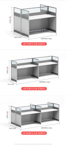 Desk office staff computer table and chair combination screen partition double financial desk