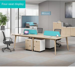 Simple staff desk double staff desk screen booth station