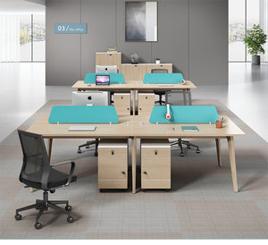 Simple staff desk double staff desk screen booth station