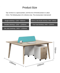Simple staff desk double staff desk screen booth station