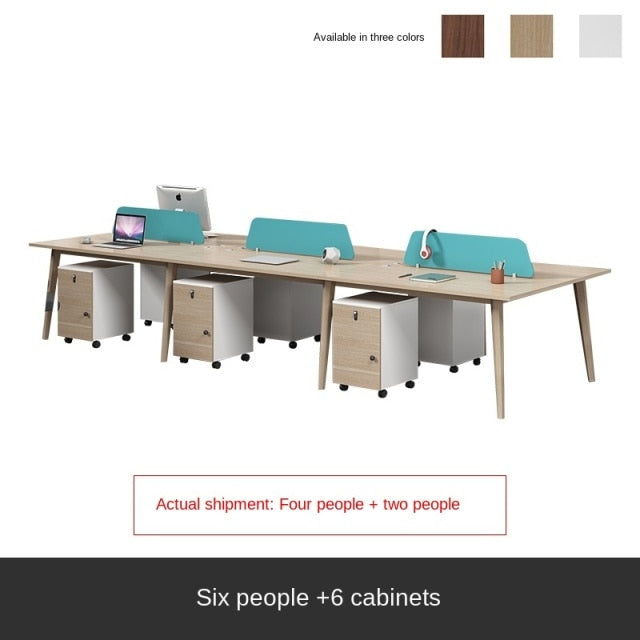 Simple staff desk double staff desk screen booth station