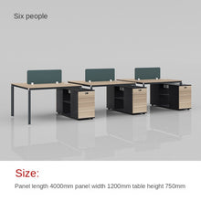 Load image into Gallery viewer, Simple modern staff table and chair combination office area staff screen position
